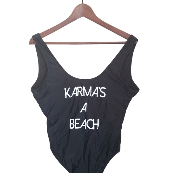 Other - Womens One Piece Swimsuit Bathing Suit XL Blue Beach Swimwear Full Coverage